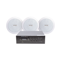 KIT de Amplificador de 120W para Escritorio | 3 Altavoces de Plafón de 5.5in | 3.75 - 30W | Sistema 70/100V