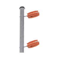 Aislador de color Naranja para postes de esquina de alta Resistencia con Anti UV de uso en cercos eléctricos