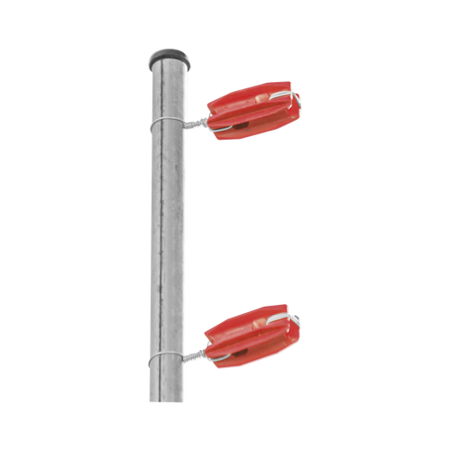 Aislador de color Rojo para postes de esquina de alta Resistencia con Anti UV de uso en cercos eléctricos