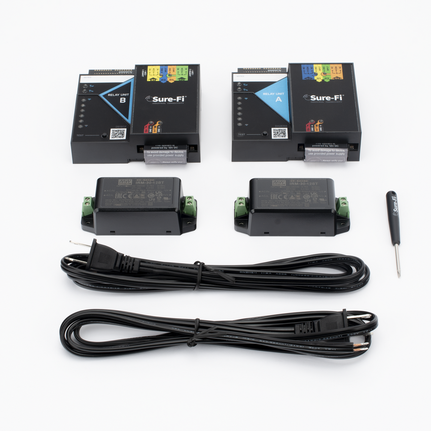 Relay Inalámbrico / 2 Relevadores / 2 Entradas / Atraviesa Hasta 1.6 Kilómetros (1 Milla) En Construcción o Material