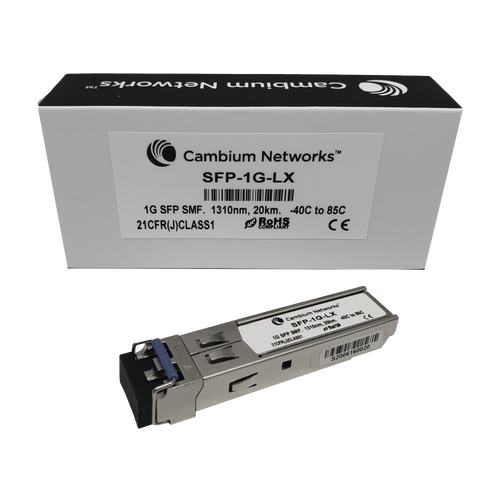 Transceptor MiniGbic SFP, 1 Gbps, Monomodo, distancia hasta 20 km, conector LC