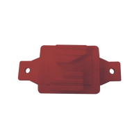 Aislador de Paso color Rojo reforzado para cercos eléctricos, resistente al clima extremoso