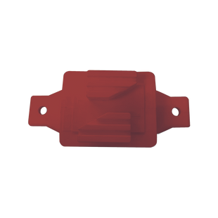 Aislador de Paso color Rojo reforzado para cercos eléctricos, resistente al clima extremoso
