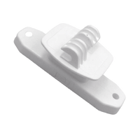 Aislador de Paso Blanco reforzado para cercos eléctricos, resistente al clima extremoso