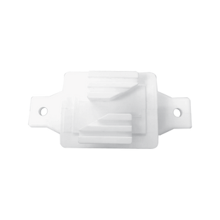 Aislador de Paso Blanco reforzado para cercos eléctricos, resistente al clima extremoso