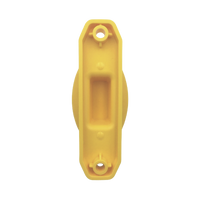 Aislador de Paso color Amarillo reforzado para cercos eléctricos, resistente al clima extremoso