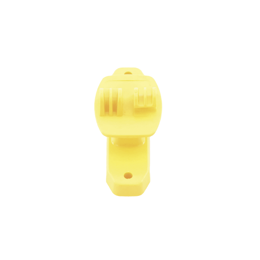Aislador de Paso color Amarillo reforzado para cercos eléctricos, resistente al clima extremoso