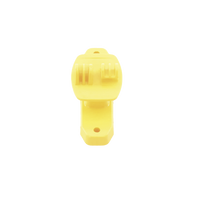 Aislador de Paso color Amarillo reforzado para cercos eléctricos, resistente al clima extremoso