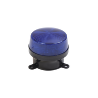 Mini estrobo color azul con montaje de pestaña.