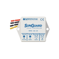 Controlador de Carga Solar PWM SunGuard 4.5 A / 12 VCC / Compensaci�n de Temperatura / 100% Estado S�lido / -40�C a +85�C