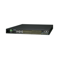 Switch Administrable L3 16-Puertos 100/1000X SFP, 8-Puertos Gigabit TP/SFP, 4-Puertos 10G SFP+ Stackable