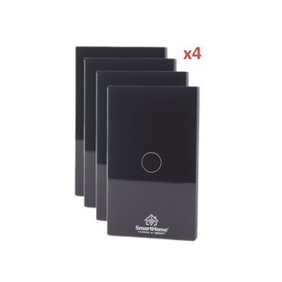 (Wifi) KIT 4 apagadores inteligentes Wifi compatibles con Alexa y GoogleHome