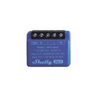 Mini Interruptor inteligente con Wi-Fi, contacto seco, 1 canal 8A, compatible con asistentes de voz Alexa y GoogleHome