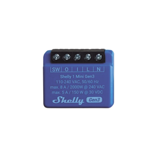 Mini Interruptor inteligente con Wi-Fi, contacto seco, 1 canal 8A, compatible con asistentes de voz Alexa y GoogleHome