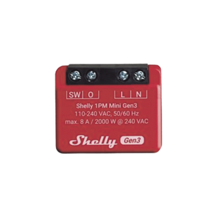 Mini Interruptor inteligente con Wi-Fi, medición de consumo, 1 canal 8A, compatible con asistentes de voz Alexa y GoogleHome