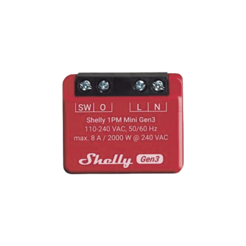 Mini Interruptor inteligente con Wi-Fi, medición de consumo, 1 canal 8A, compatible con asistentes de voz Alexa y GoogleHome