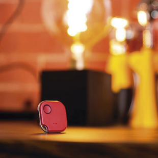 Botón Bluetooth Inalámbrico color Rojo, programe escenas de Shelly y ejecútelas con uno o varios clic