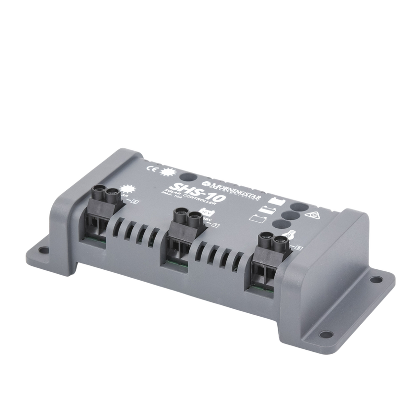 Controlador de Carga Solar PWM 10 A / 12 VCC / Desconexi�n Autom�tica / IP22 / Protecci�n Integral / Bajo Consumo 8 mA