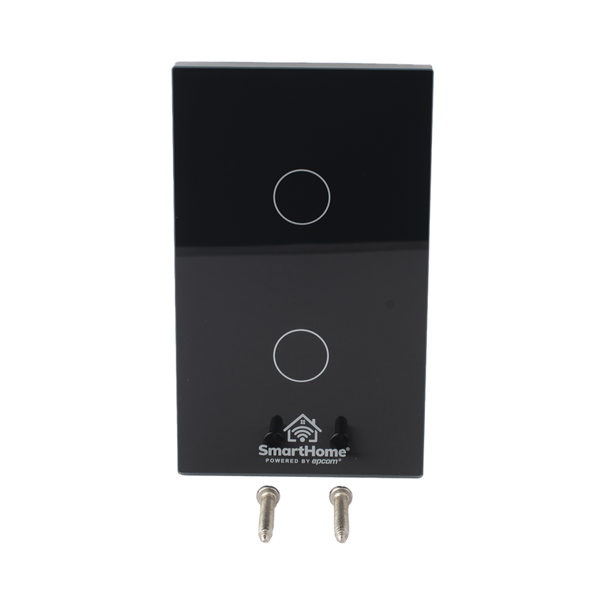 (ZigBee) Apagador switch inalámbrico ZigBee, control de 2 regresos de carga, 110V