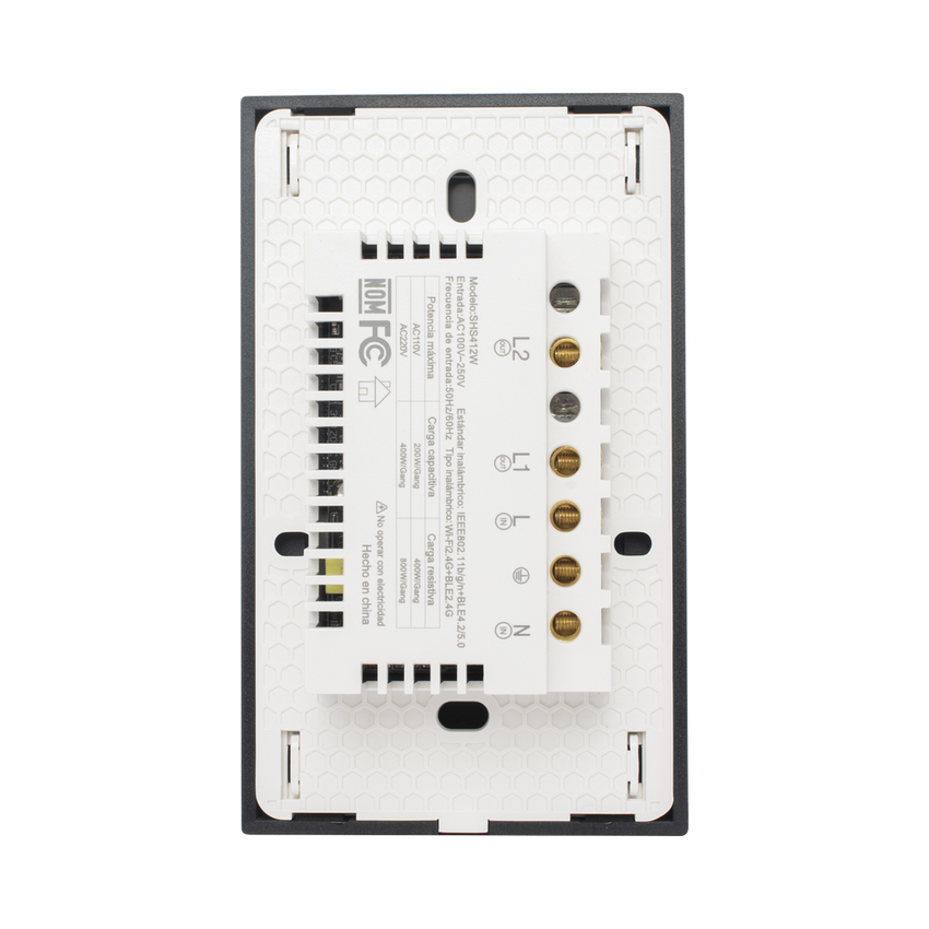 (Wifi) Apagador switch inalámbrico WIFI, control de 2 regresos de carga, 110V