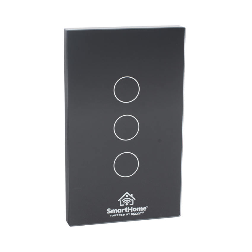 (Wifi) Apagador switch inalámbrico WIFI, control de 3 regresos de carga, 110V