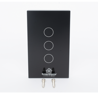 (Wifi) Apagador switch inalámbrico WIFI, control de 3 regresos de carga, 110V