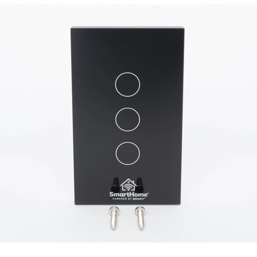 (Wifi) Apagador switch inalámbrico WIFI, control de 3 regresos de carga, 110V