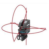 Nivel Laser Vel.Rotacion Bateria 2 Lineas 4 puntos