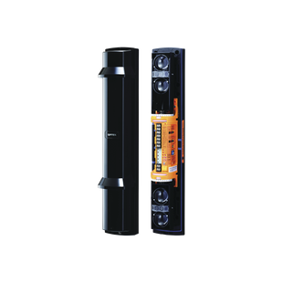 Barrera fotoelectrica de 60 metros 4 rayos  4 canales  doble modulación y control de potencia del rayo
