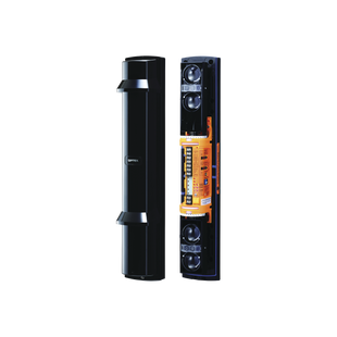 Barrera fotoelectrica de 100 metros 4 rayos  4 canales  doble modulación y control de potencia del rayo