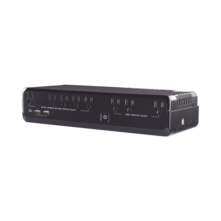 UPS de 750 VA/375 W, Topología Standby, Entrada 120 Vca NEMA 5-15P, de Escritorio, Con 8 Tomas NEMA 5-15R