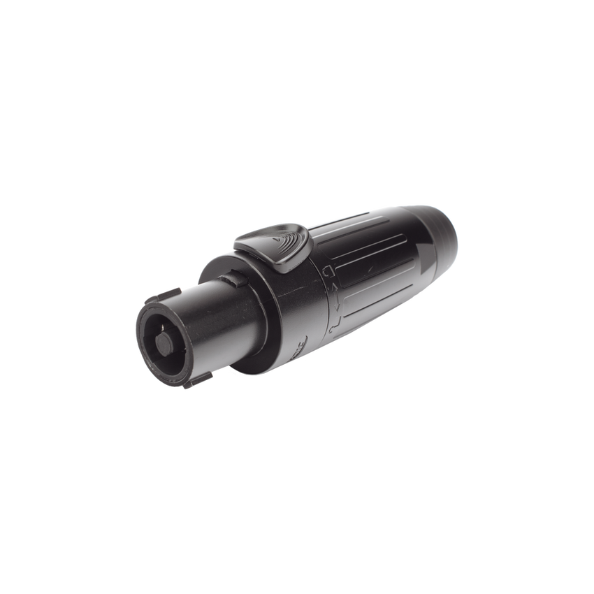 Conector Speakon | Hembra | 4 polos | carcasa negra | Cable AWG10 | 30A