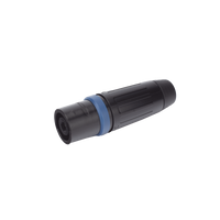 Speakon Conector de cable macho de 4 polos, carcasa negra, cable AWG10,  30A