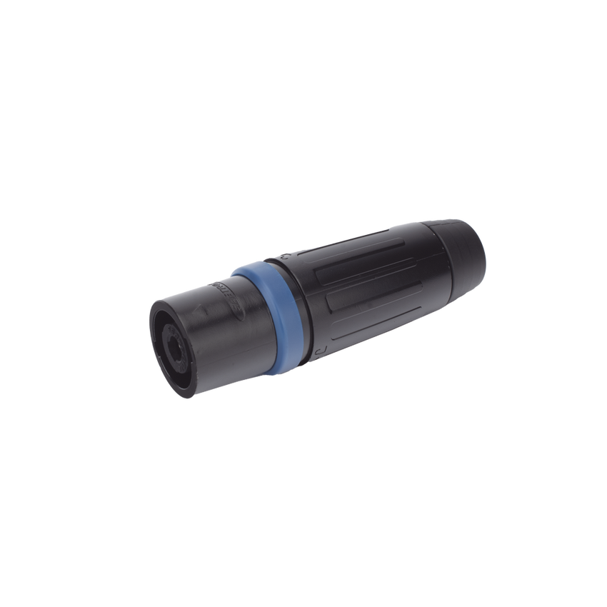 Speakon Conector de cable macho de 4 polos, carcasa negra, cable AWG10,  30A