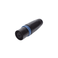 Speakon Conector de cable macho de 4 polos, carcasa negra, cable AWG10,  30A