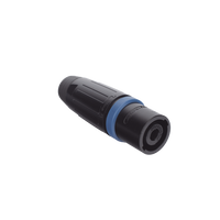 Speakon Conector de cable macho de 4 polos, carcasa negra, cable AWG10,  30A