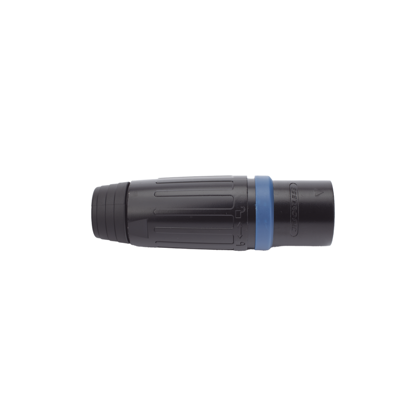 Speakon Conector de cable macho de 4 polos, carcasa negra, cable AWG10,  30A