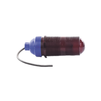 Lámpara de Obstrucción Básica con Globo Rojo de Policarbonato (Con Foco).