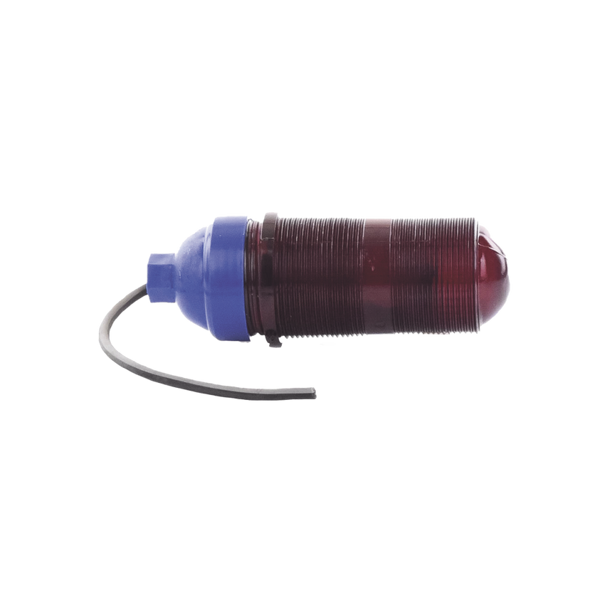 Lámpara de Obstrucción Básica con Globo Rojo de Policarbonato (Con Foco).