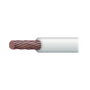 Cable Eléctrico de Cobre Recubierto THW-LS Calibre 2 AWG 19 Hilos Color Blanco (100 metros)