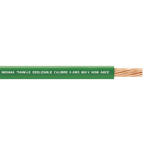 Bobina de 1000 metros / 1 x 12 AWG / ( SLY308 ) / Cable eléctrico /  THW-LS / Verde.