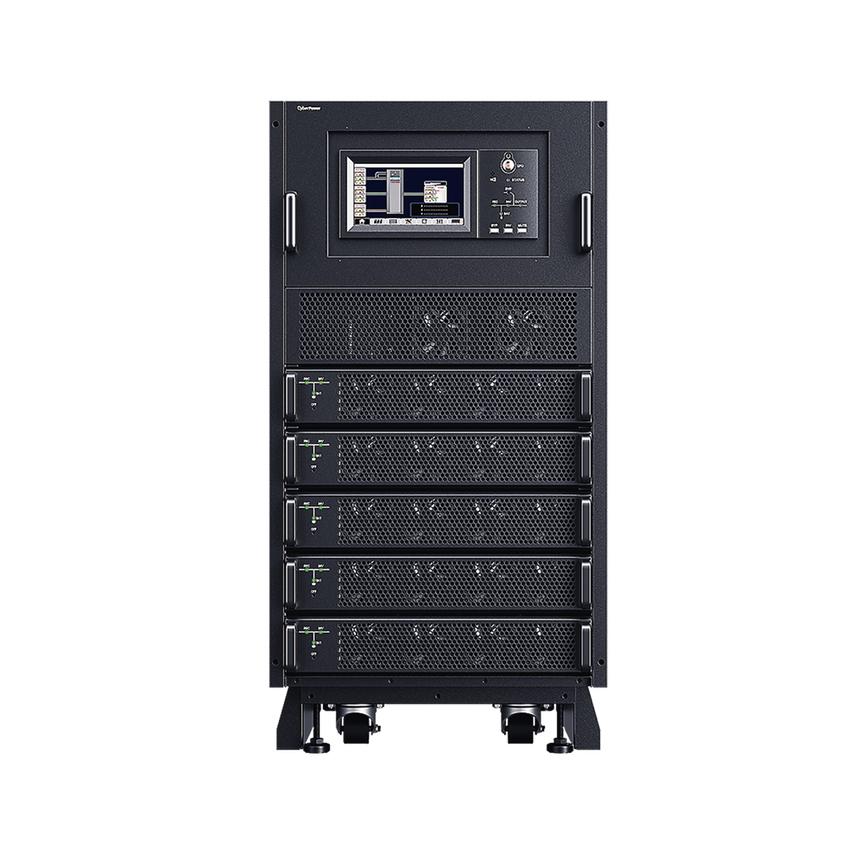UPS Modular Trifásico Escalable de 40 kVA/40 kW, Topología Online Doble Conversión, Voltaje de 208/220 Vca de L-L, Respaldo de 4 Minutos al 100% de Carga, Incluye Módulo y Banco de Baterías