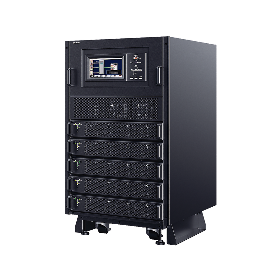 UPS Modular Trifásico Escalable de 40 kVA/40 kW, Topología Online Doble Conversión, Voltaje de 208/220 Vca de L-L, Respaldo de 4 Minutos al 100% de Carga, Incluye Módulo y Banco de Baterías