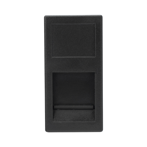 Medio Módulo Color Grafito con 1 Espacio para Jack Keystone con Guardapolvo para las cajas de escritorio Ofiblock y Teleblock / (K76/14)