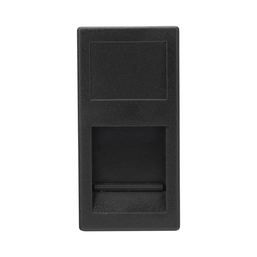 Medio Módulo Color Grafito con 1 Espacio para Jack Keystone con Guardapolvo para las cajas de escritorio Ofiblock y Teleblock / (K76/14)