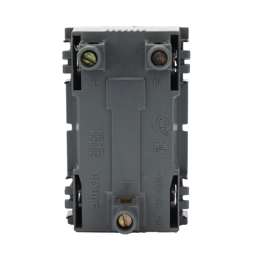 Módulo Dúplex de Contactos Eléctricos 10A 127V Color Blanco / Compatible con Cajas para Pavimento SM-CPAV-2 y SM-CPAV-4 / Requiere Adaptador SM-ADAP-FP para Fijación / Modelo 25424-30