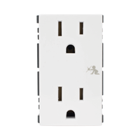 Módulo Dúplex de Contactos Eléctricos 10A 127V Color Blanco / Compatible con Cajas para Pavimento SM-CPAV-2 y SM-CPAV-4 / Requiere Adaptador SM-ADAP-FP para Fijación / Modelo 25424-30