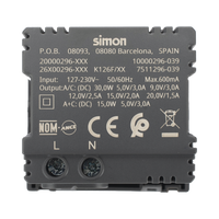 Módulo Doble USB Tipo A+C / Carga Rápida 30W / Color Grafito / Compatible con Torres y Cajas Simon / Modelo: (K126F/14)