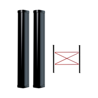 Detector Fotoeléctrico de 100 cm de Altura / Tipo Cortina para Detección Perimetral / Baterías de respaldo / Cobertura de 100 metros en exterior / Alimentación a 110/220VAC / 100 cm de Alto