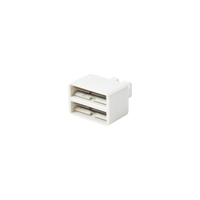 Clip de Puente, Para Uso con Regletas S66 de Siemon, de 1 par, Color Blanco